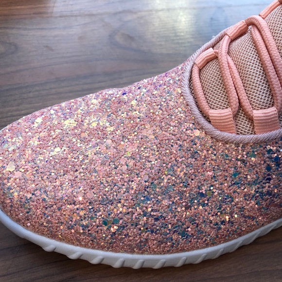 NWT Pink Glitter Sneakers - Picture 3 of 3